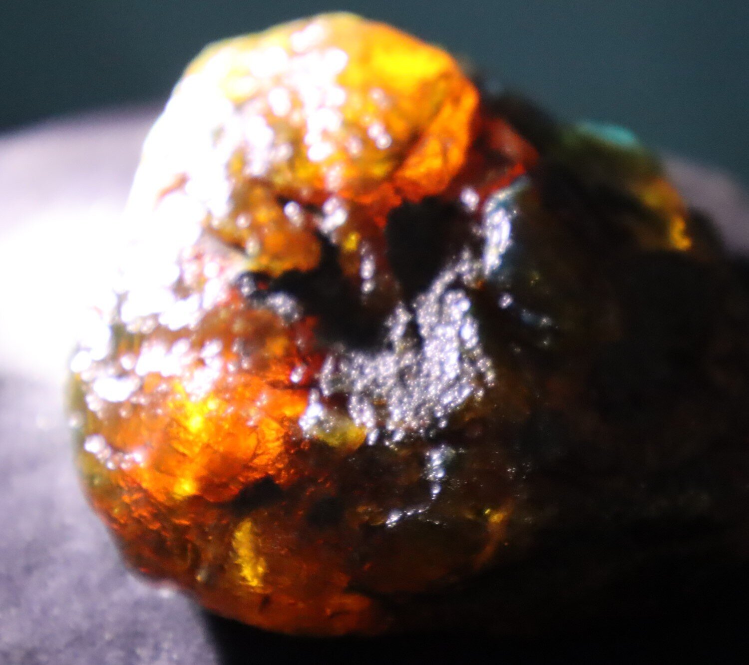 Natural Dominican Translucent Green Blue Amber Rough Specimen 82mm 114g – photo 10