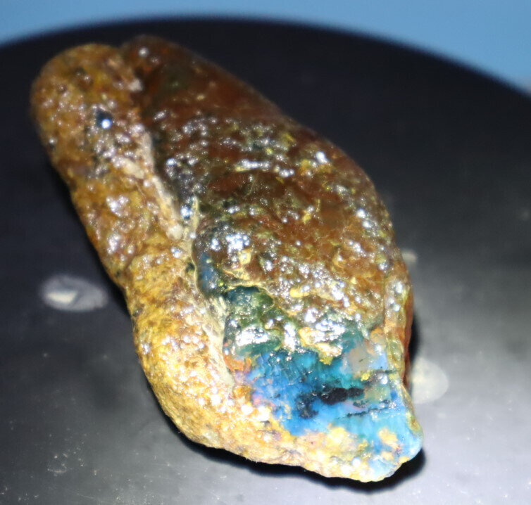 Charming Design Natural Dominican Clear Green Blue Amber Rough Specimen 70mm 36. – photo 3