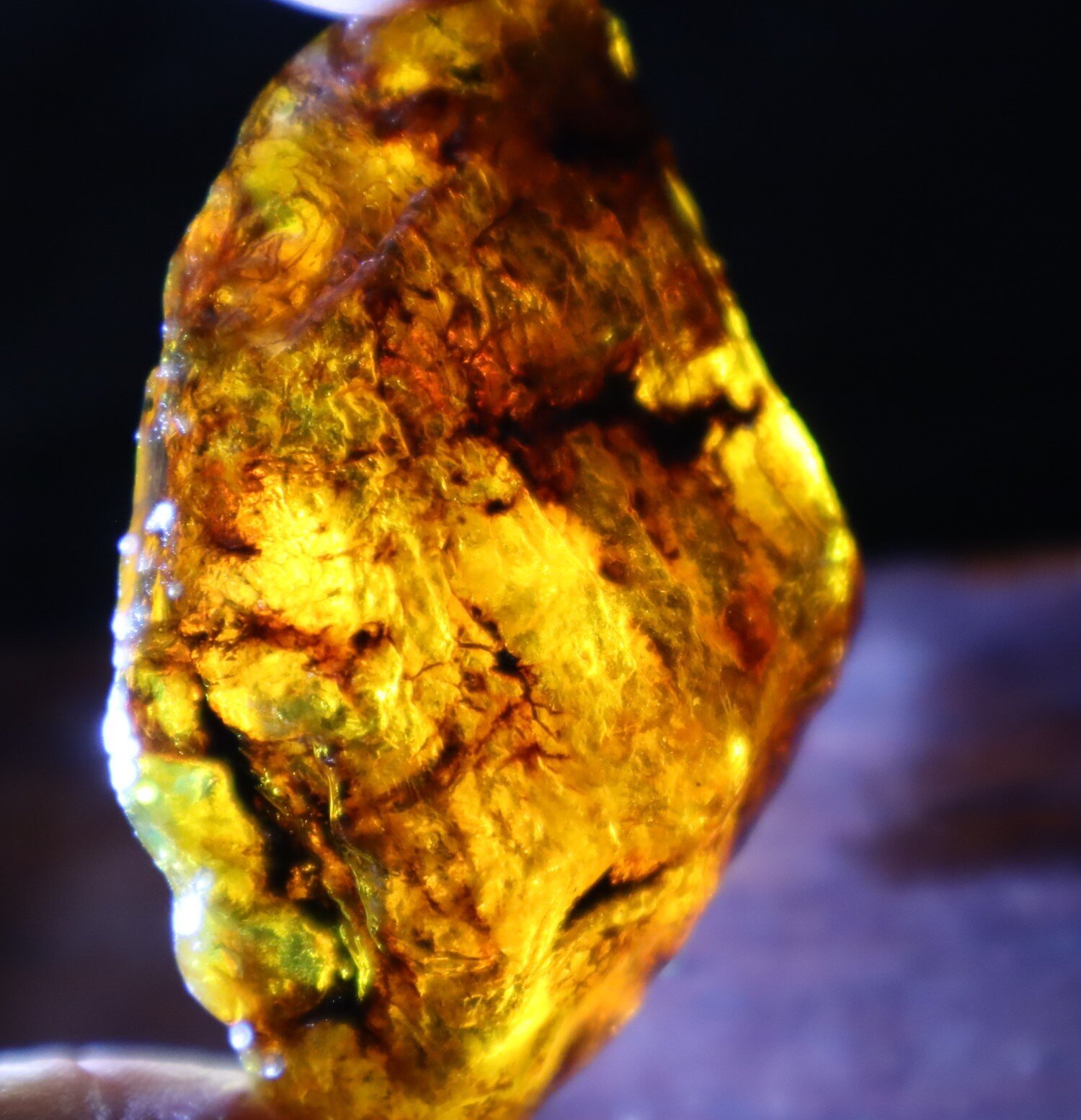 Outstanding Natural Dominican Clear Sky Blue Amber Rough Specimen 45mm 21g – photo 13