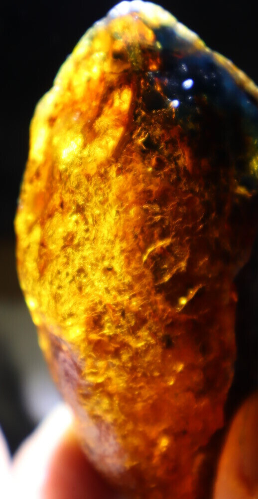 Charming Design Natural Dominican Clear Green Blue Amber Rough Specimen 70mm 36. – photo 9