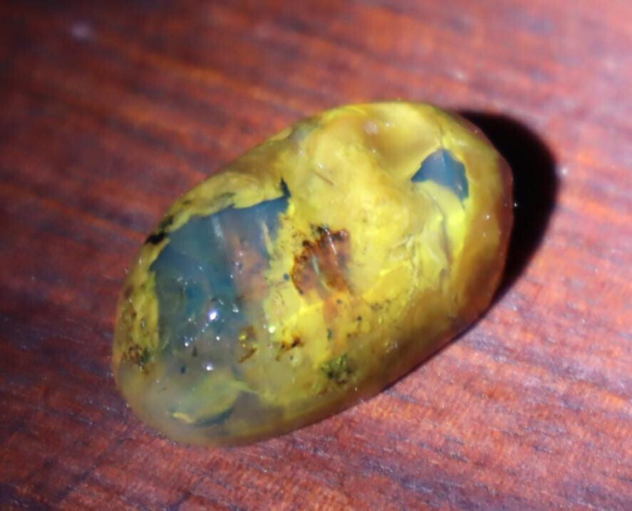 Charming Design Natural Sky Blue Amber Oval Cabochon 28mm – photo 6