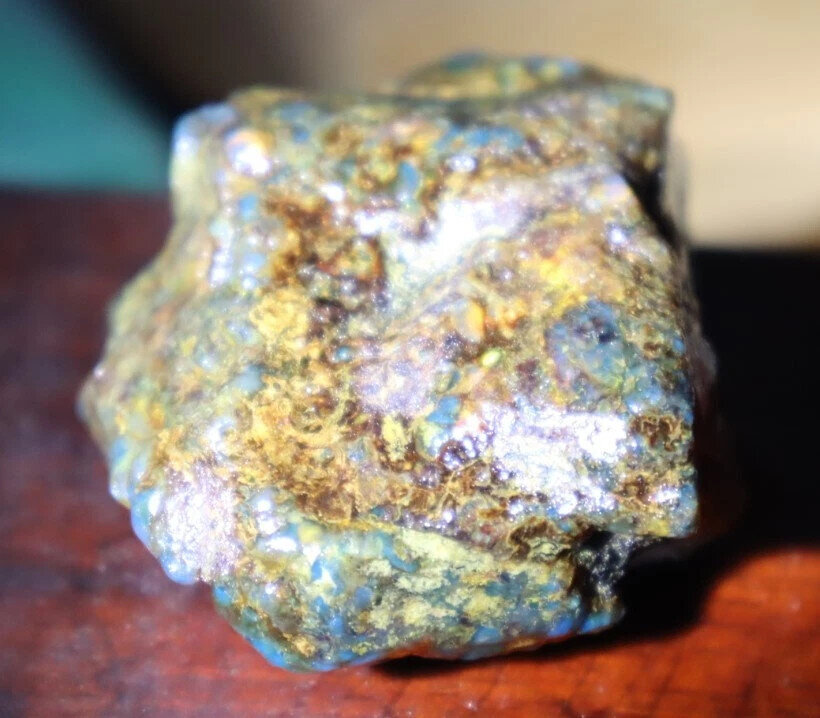 Rarest Natural Dominican Opaque Yellow Blue Amber Rough Specimen 58mm 38.3g – photo 4