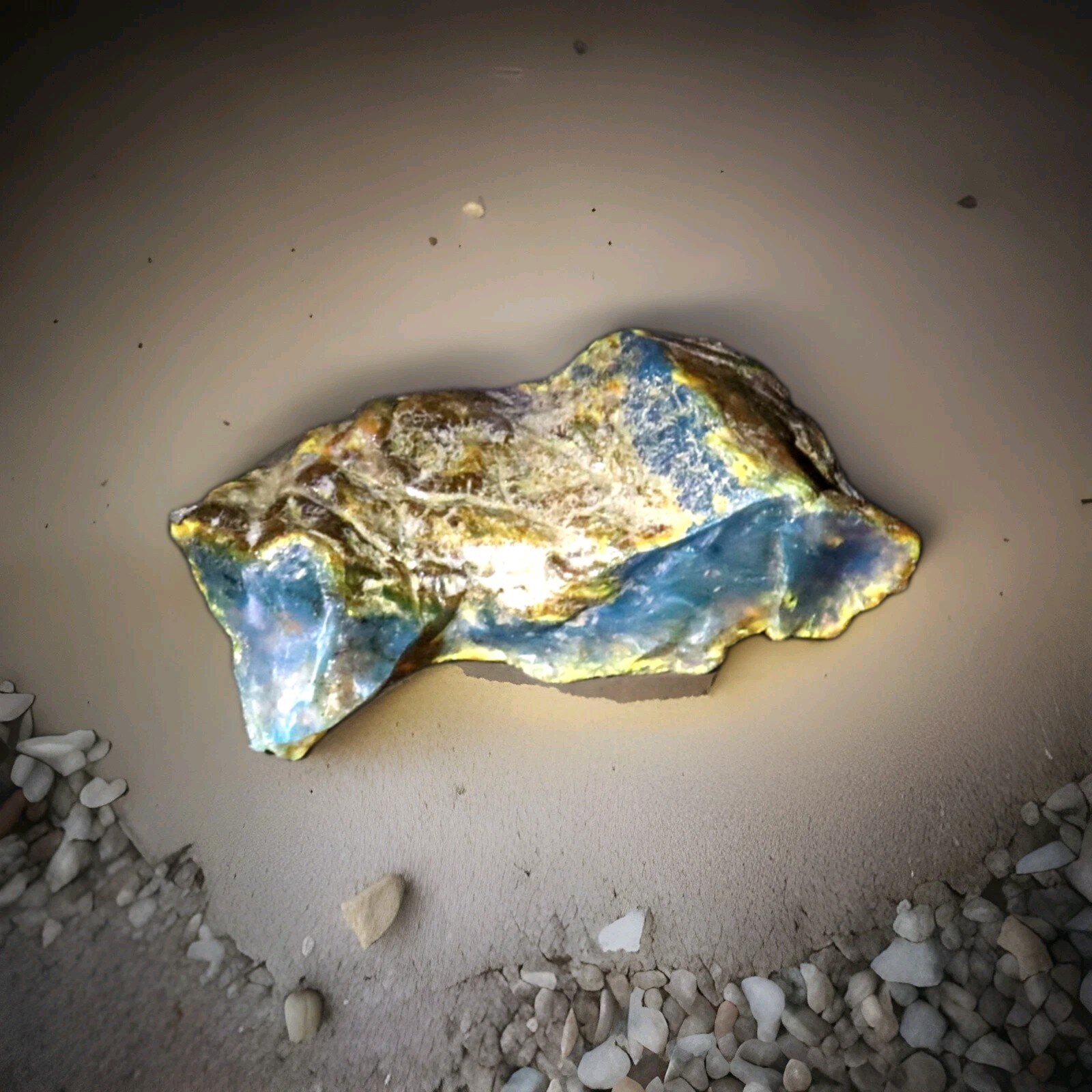 Lovely Natural Dominican Clear Deep Blue Amber Rough Specimen 65mm 16.5g – photo 5