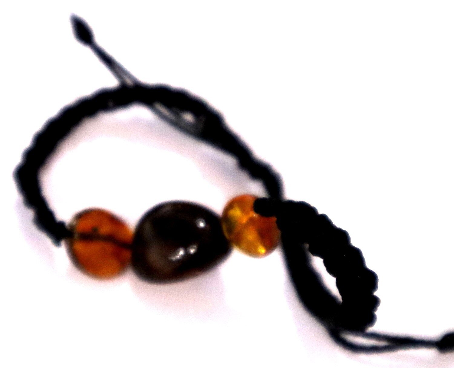Lovely Natural Translucent Yellow Amber Bracelet adjustable – photo 4
