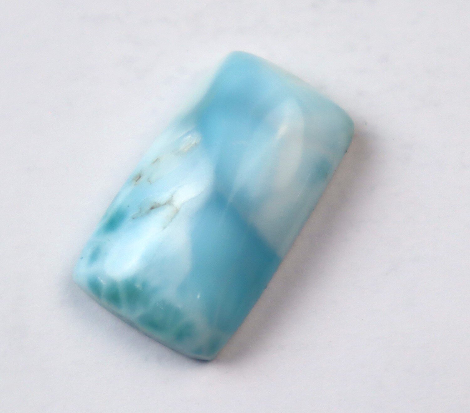 Charming Design Natural Sky Blue Larimar Cabochon 24mm – photo 5