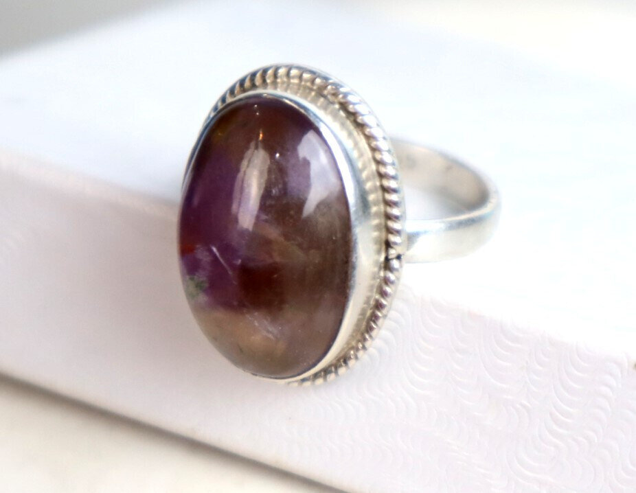 Charm. Design Clear Light Purple Amethyst 925 Sterling Silver Ring #6.5 – photo 7