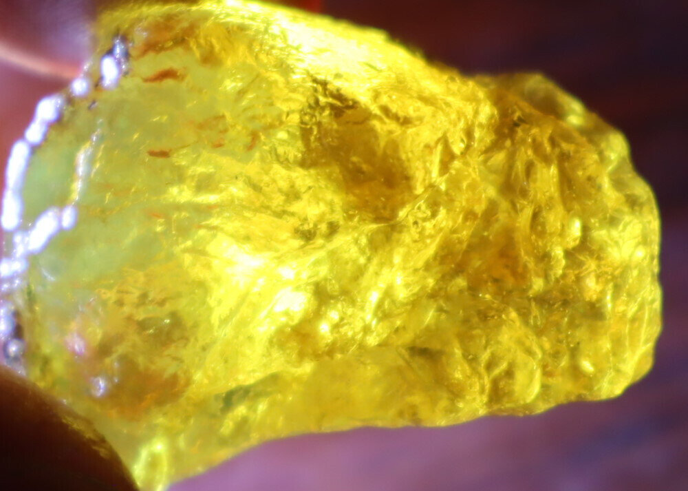 Lovely Natur, Dominican Crystal Clear Deep Yellow Amber Rough Specimen 34mm 11.8 – photo 7