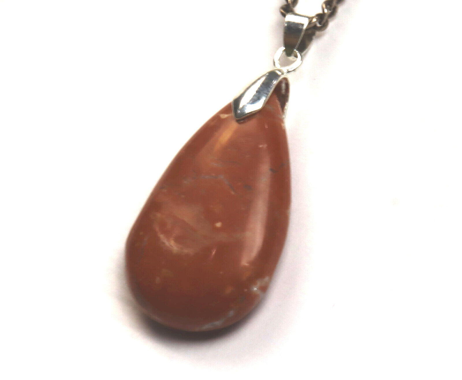 Finest 2.1inch Natural Smoky Red Jasper Pendant 53mm – photo 3