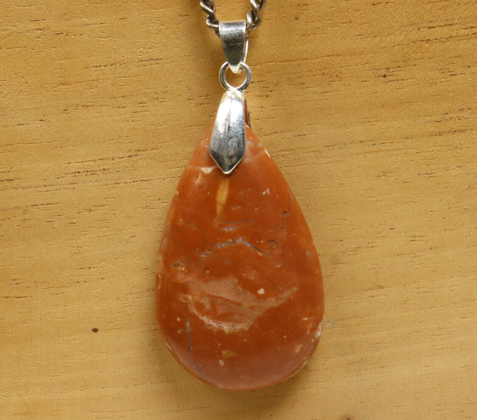 Finest 2.1inch Natural Smoky Red Jasper Pendant 53mm – photo 5