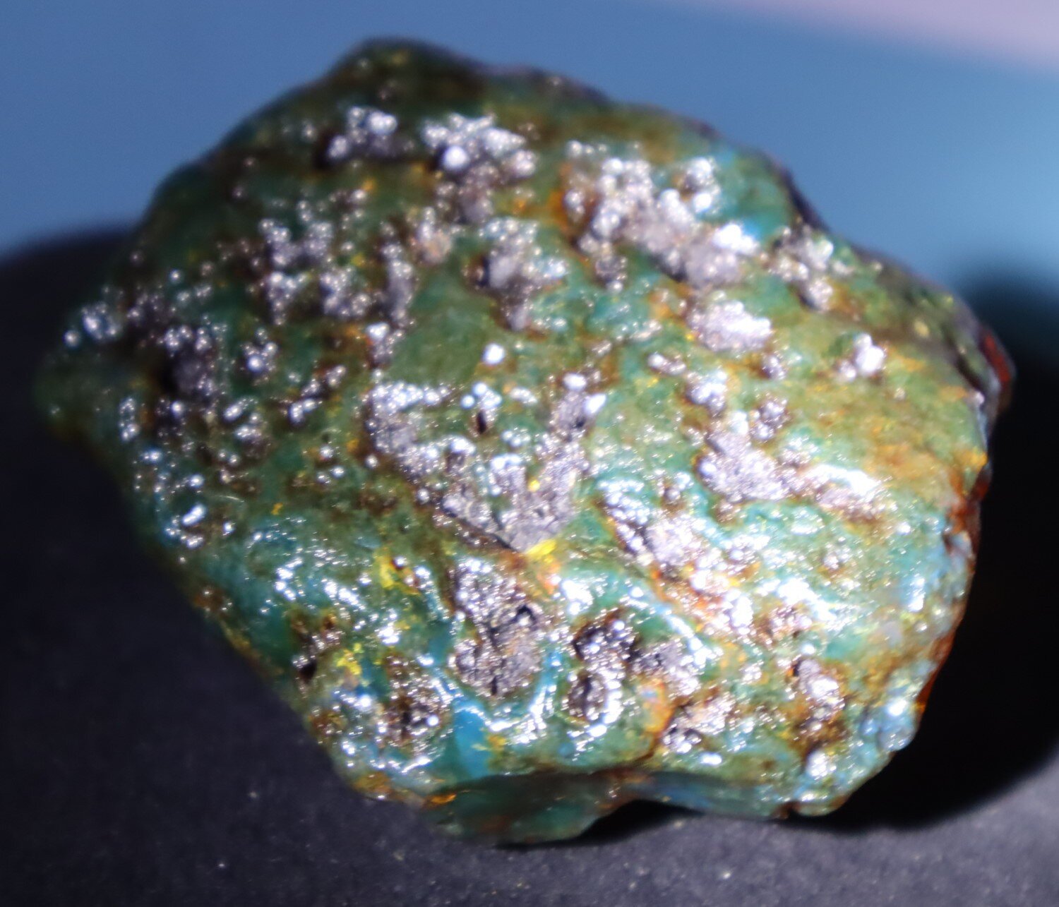 Charming Natural Dominican Translucent Green Blue Amber Rough Specimen 70mm 77g – photo 11