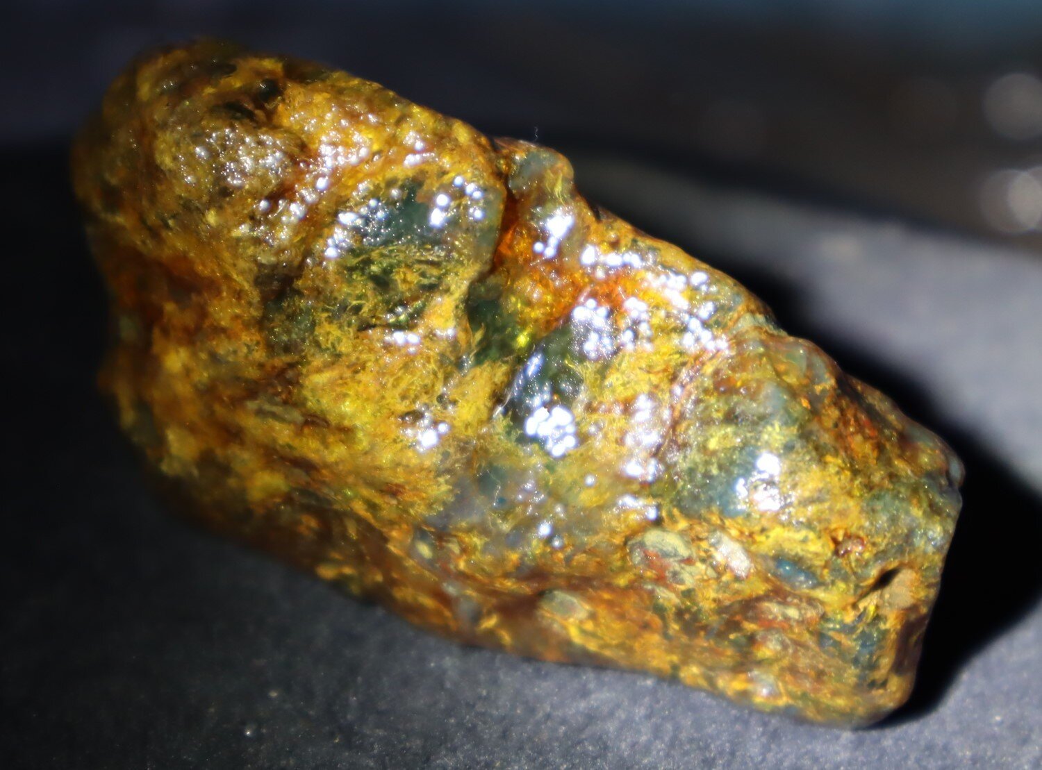 Natural Translucent Yellow Orange Butterscotch Amber Rough Specimen 62mm 34.5g – photo 11