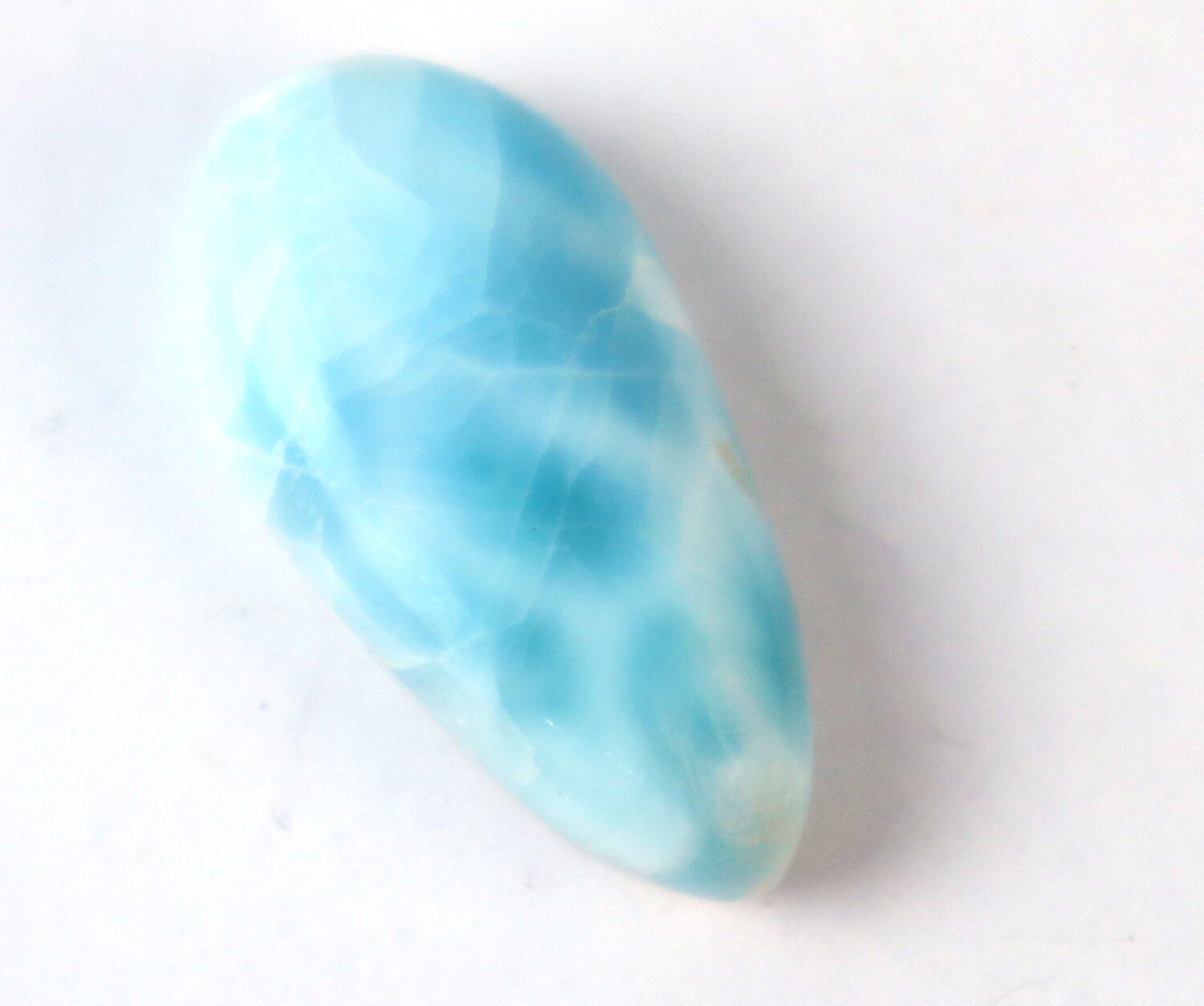Impressive Natural Sky Blue Larimar Cabochon 30mm – photo 8