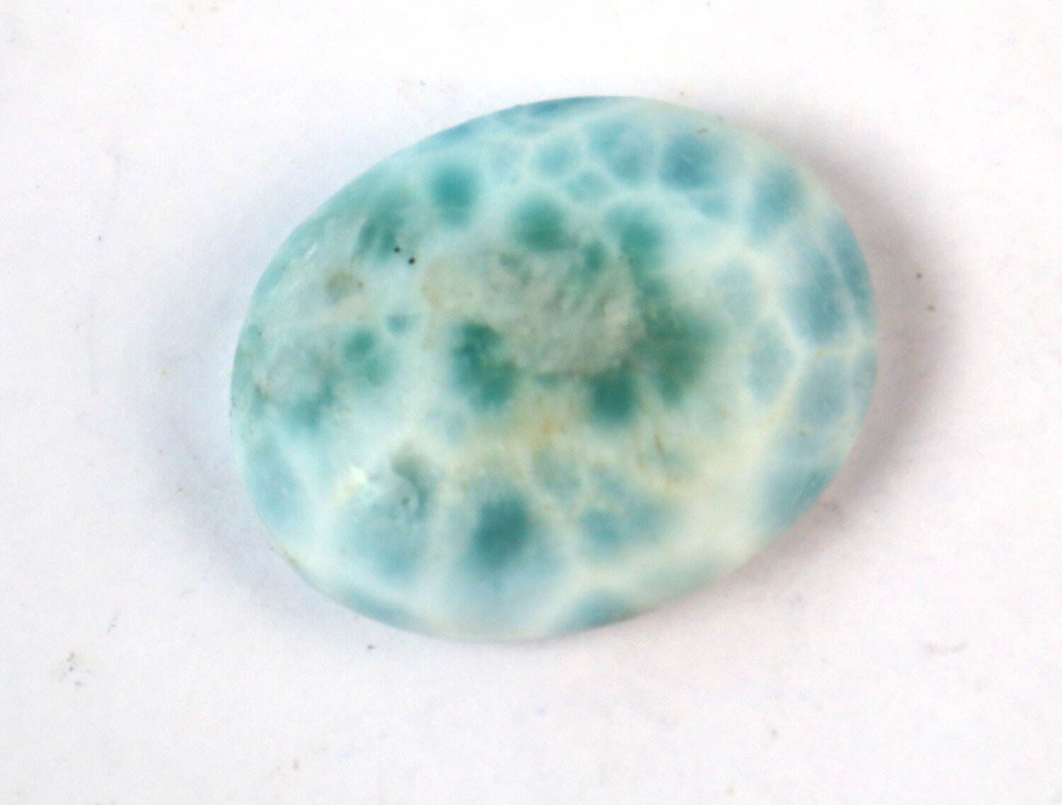 Exquisite Natural Ocean Blue Larimar Oval Cabochon 22mm – photo 3
