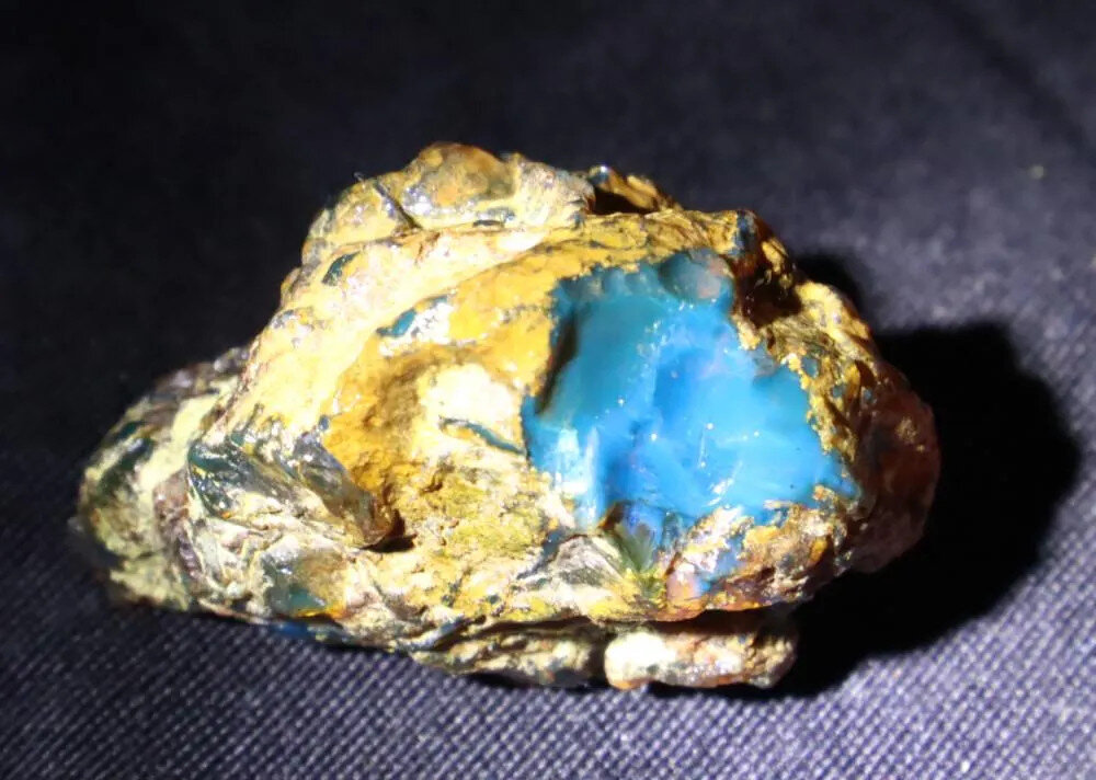 Finest Natural Dominican Translucent Sky Blue Amber Rough Specimen 43mm 14g – photo 11